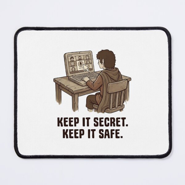 Item preview, Keep It Secret Keep It Safe Mute Button Funny Home Office designed and sold by Fenay Designs.