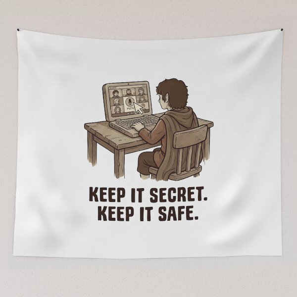 Item preview, Keep It Secret Keep It Safe Mute Button Funny Home Office designed and sold by Fenay Designs.
