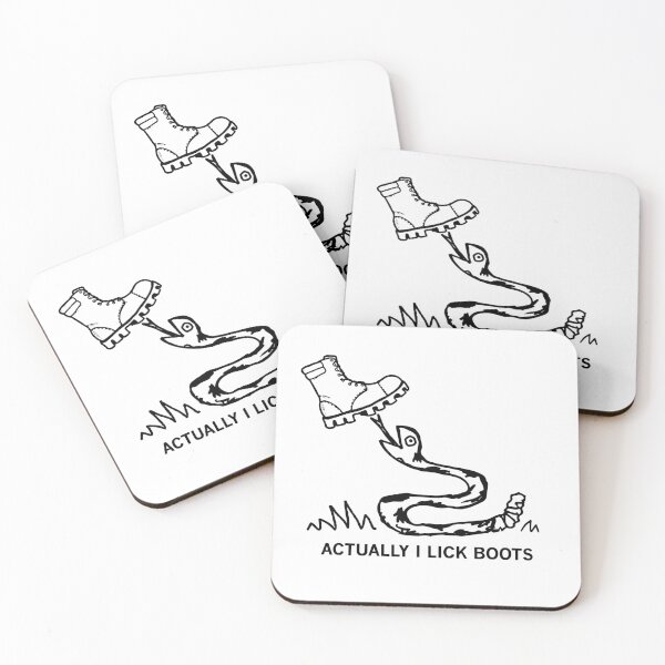 Item preview, Actually I Lick Boots Satirical Snake Design designed and sold by margamPagenberg.