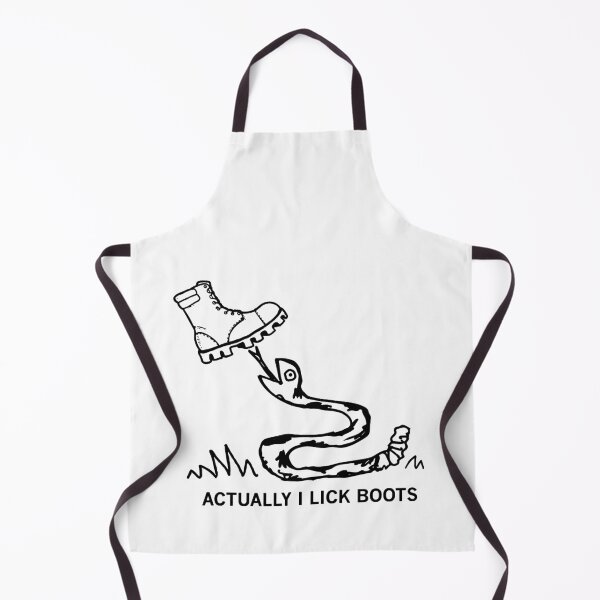 Item preview, Actually I Lick Boots Satirical Snake Design designed and sold by margamPagenberg.