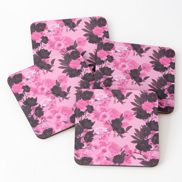 Item preview, Pink and Dark Floral Flowers designed and sold by SassyArtistry.