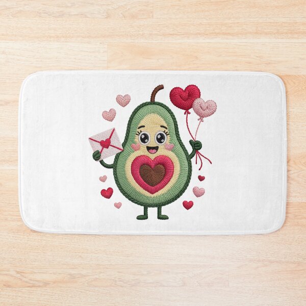 Item preview, Valentines  Avocado with Heart Balloons designed and sold by jkrphoto.