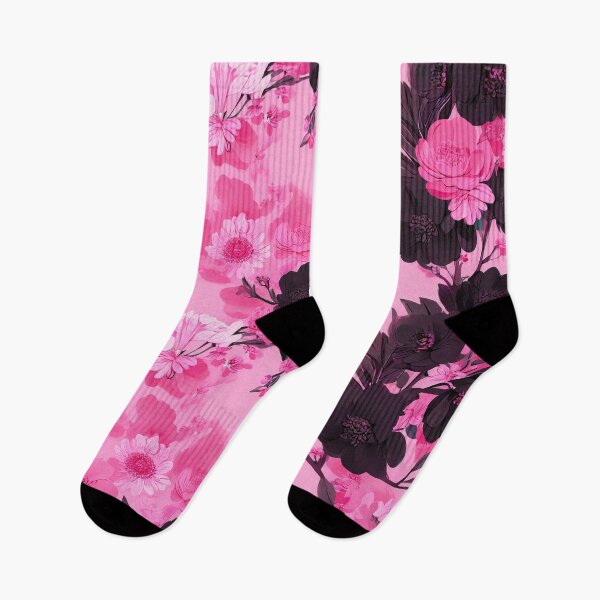 Item preview, Pink and Dark Floral Flowers designed and sold by SassyArtistry.
