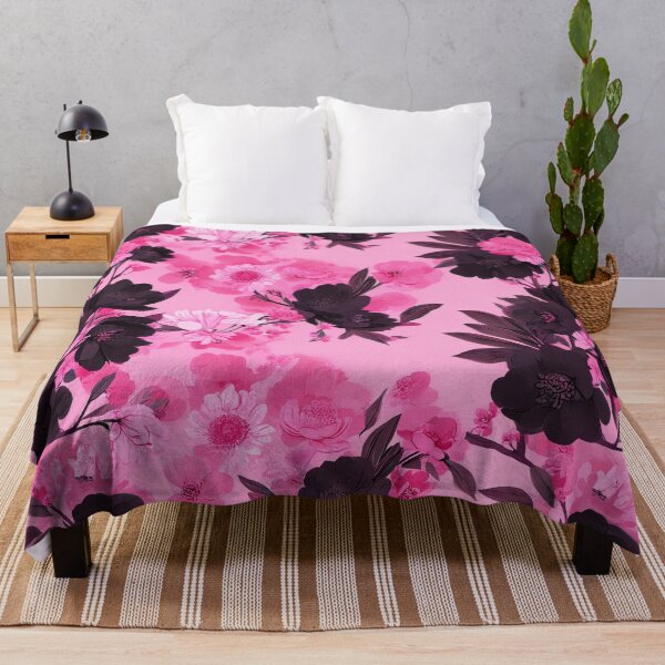 Item preview, Pink and Dark Floral Flowers designed and sold by SassyArtistry.