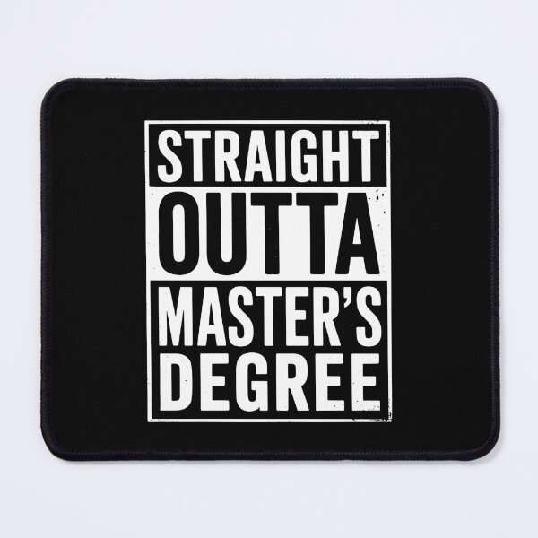 Item preview, Straight Outta Master’s Degree – Bold Graduation Typography Design designed and sold by TipTop GFX.