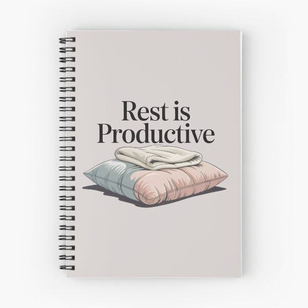 Item preview, Rest Is Productive Cozy Aesthetic Mental Health Awareness Art designed and sold by SplashTastic.