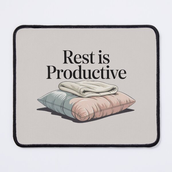 Item preview, Rest Is Productive Cozy Aesthetic Mental Health Awareness Art designed and sold by SplashTastic.