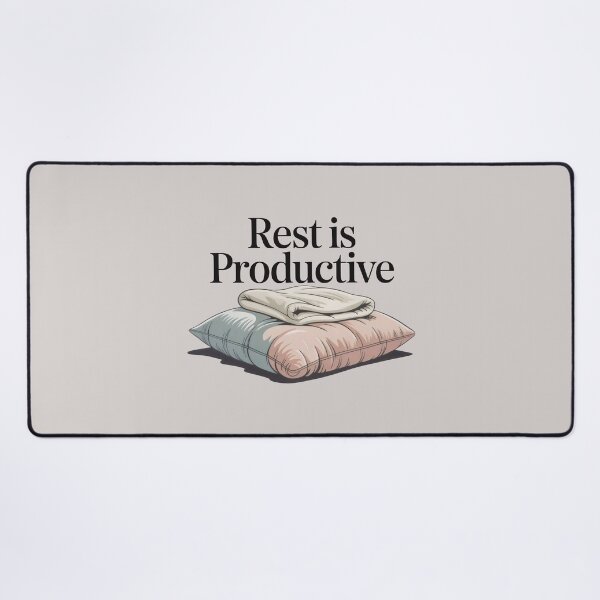 Item preview, Rest Is Productive Cozy Aesthetic Mental Health Awareness Art designed and sold by SplashTastic.