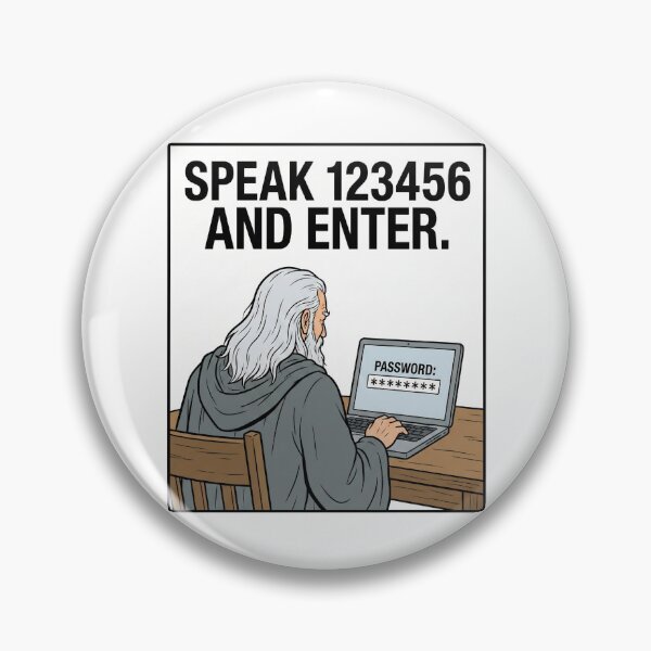 Item preview, Speak 123456 And Enter Funny Password Security Office Humor designed and sold by Fenay Designs.