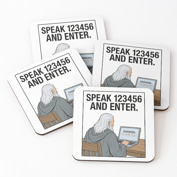 Item preview, Speak 123456 And Enter Funny Password Security Office Humor designed and sold by Fenay Designs.