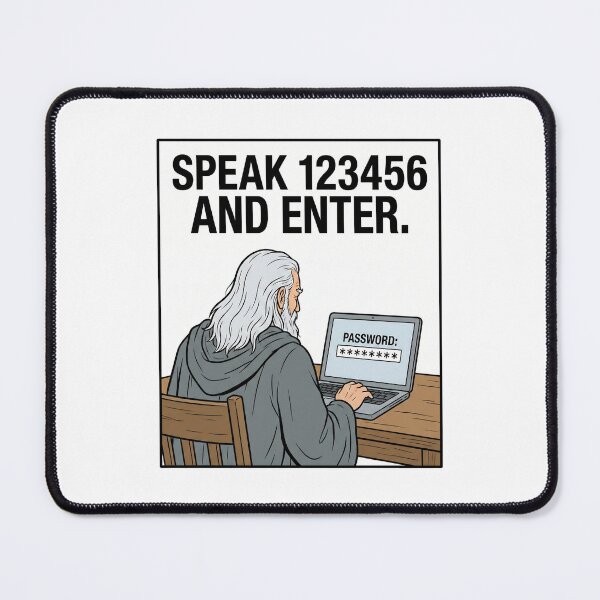 Item preview, Speak 123456 And Enter Funny Password Security Office Humor designed and sold by Fenay Designs.
