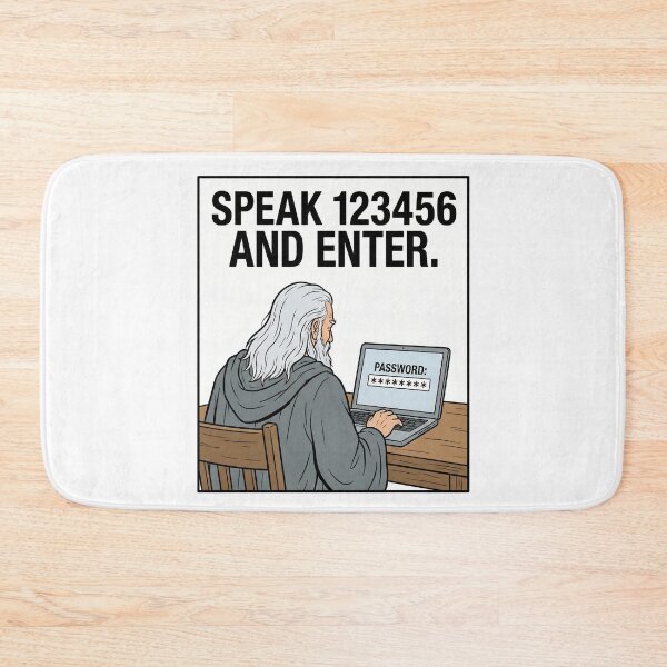 Item preview, Speak 123456 And Enter Funny Password Security Office Humor designed and sold by Fenay Designs.