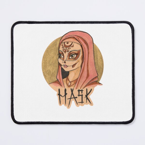 Item preview, Mystic Mask — Ethnic Skull Woman Portrait designed and sold by BlackLineLab.