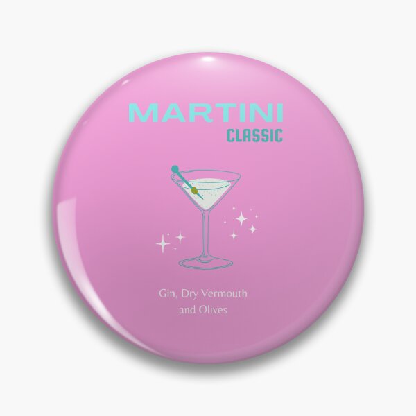Item preview, Martini, Cocktail, Cocktail Art, Preppy, Preppy Girl, Preppy Room, Pink, Turquoise designed and sold by Magic Love Art Print.
