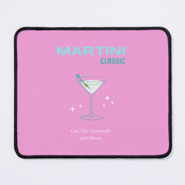 Item preview, Martini, Cocktail, Cocktail Art, Preppy, Preppy Girl, Preppy Room, Pink, Turquoise designed and sold by Magic Love Art Print.