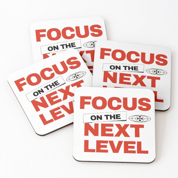 Item preview, Focus On The Next Level Motivational Success Mindset Quote designed and sold by kraftty2.
