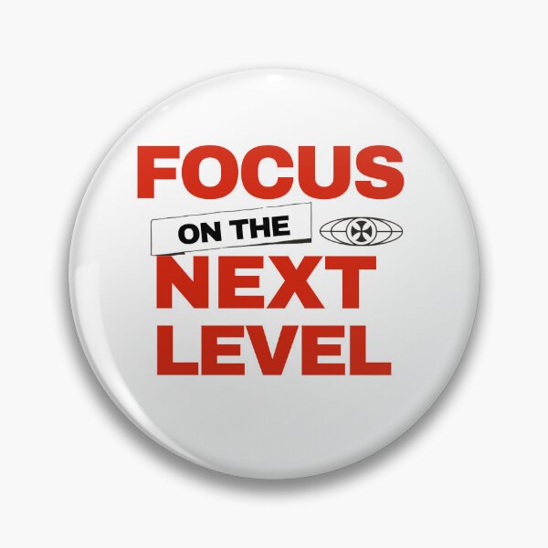 Item preview, Focus On The Next Level Motivational Success Mindset Quote designed and sold by kraftty2.