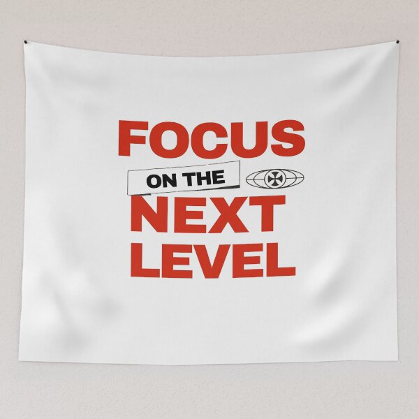 Item preview, Focus On The Next Level Motivational Success Mindset Quote designed and sold by kraftty2.