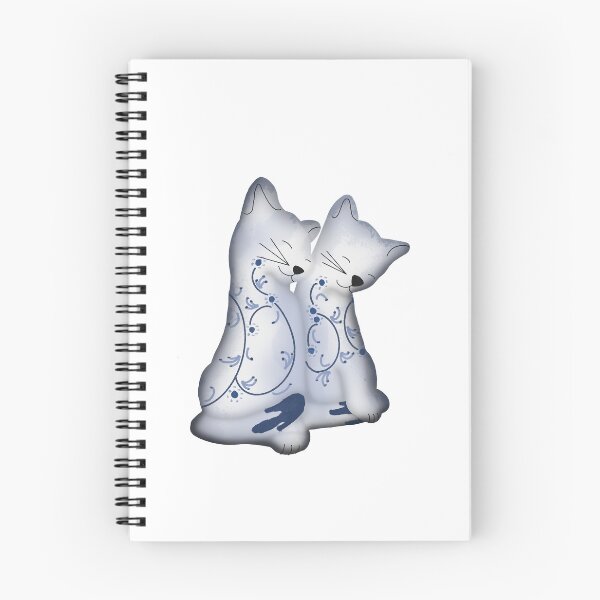 Item preview, Two Blue and White Cats Ceramic designed and sold by DesignsByChloeZ.