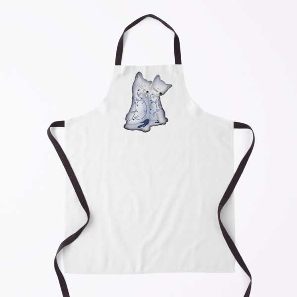 Item preview, Two Blue and White Cats Ceramic designed and sold by DesignsByChloeZ.