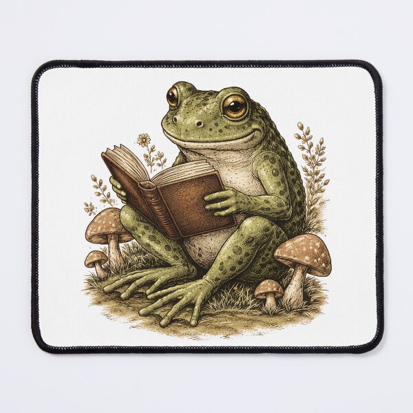 Item preview, Vintage Frog Reading a Book designed and sold by Christian vibe.