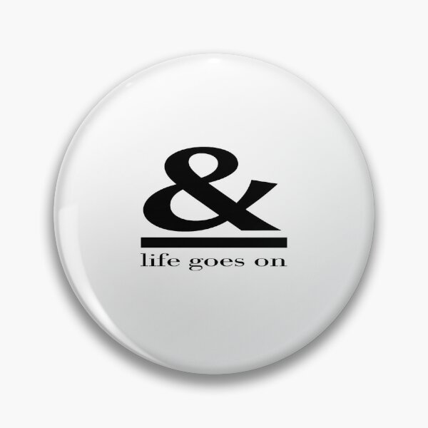 Item preview, Bold Ampersand & Life Goes On  – Minimalist Motivational Typography for Resilience & Daily Strength designed and sold by Bright Nest Studio.