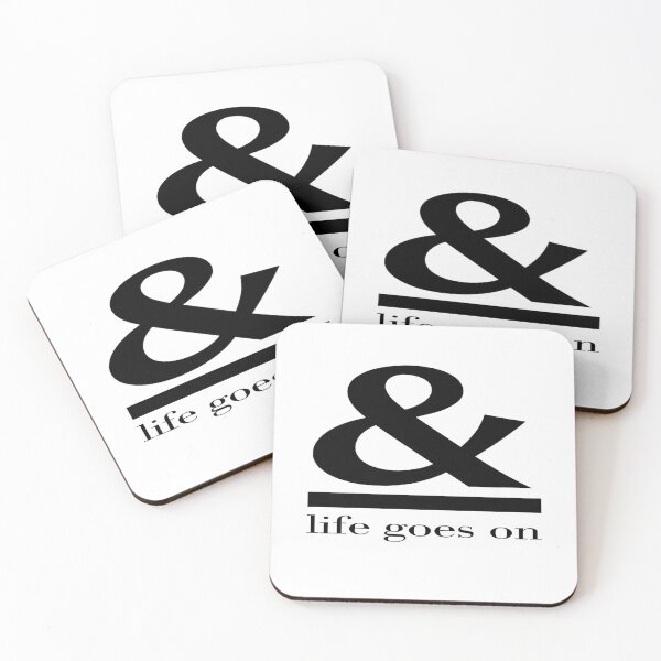 Item preview, Bold Ampersand & Life Goes On  – Minimalist Motivational Typography for Resilience & Daily Strength designed and sold by Bright Nest Studio.