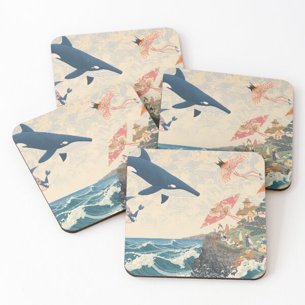 Item preview, Surreal Japanese Spirit Kites | Whale Crane & Fox designed and sold by Vandy Fullam.