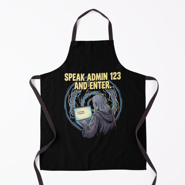 Item preview, Speak Admin 123 And Enter Funny Password Security Wizard Parody designed and sold by Fenay Designs.