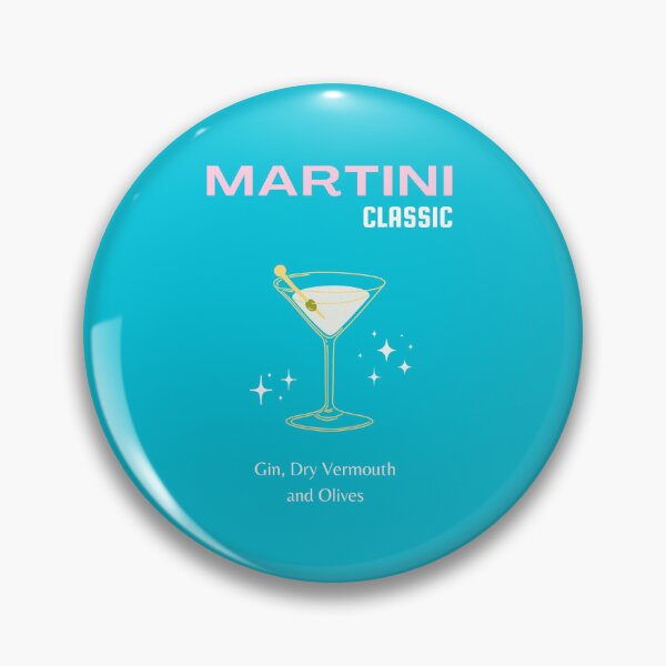 Item preview, Martini, Cocktail, Cocktail Art, Preppy, Bar Art, Preppy Room, Turquoise, Blue designed and sold by Magic Love Art Print.