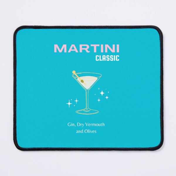 Item preview, Martini, Cocktail, Cocktail Art, Preppy, Bar Art, Preppy Room, Turquoise, Blue designed and sold by Magic Love Art Print.
