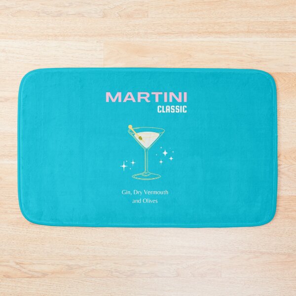 Item preview, Martini, Cocktail, Cocktail Art, Preppy, Bar Art, Preppy Room, Turquoise, Blue designed and sold by Magic Love Art Print.