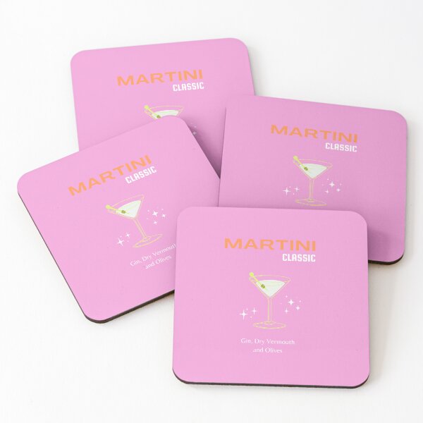 Item preview, Martini, Cocktail, Cocktail Art, Preppy, Retro Art, Preppy Room, Pink designed and sold by Magic Love Art Print.