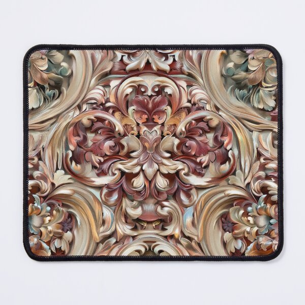Item preview, Ornate Baroque Floral Scrollwork Pattern designed and sold by SassyArtistry.