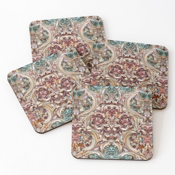 Item preview, Ornate Baroque Floral Scrollwork Pattern designed and sold by SassyArtistry.
