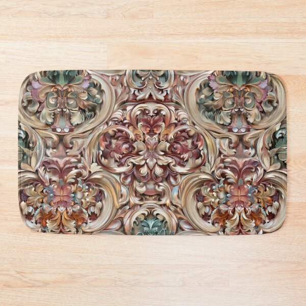 Item preview, Ornate Baroque Floral Scrollwork Pattern designed and sold by SassyArtistry.