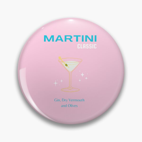 Item preview, Martini, Cocktail, Cocktail Art, Preppy, Preppy Girl, Preppy Room, Pink, Turquoise designed and sold by Magic Love Art Print.