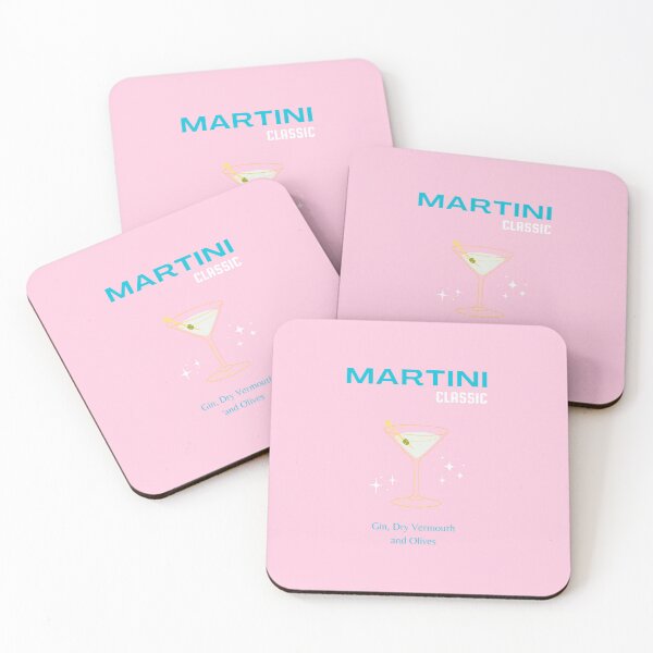 Item preview, Martini, Cocktail, Cocktail Art, Preppy, Preppy Girl, Preppy Room, Pink, Turquoise designed and sold by Magic Love Art Print.