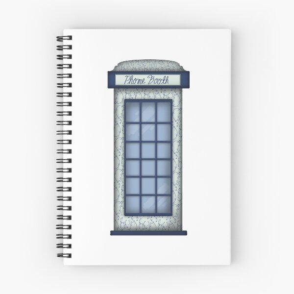 Item preview, Blue and White Phone Booth designed and sold by DesignsByChloeZ.