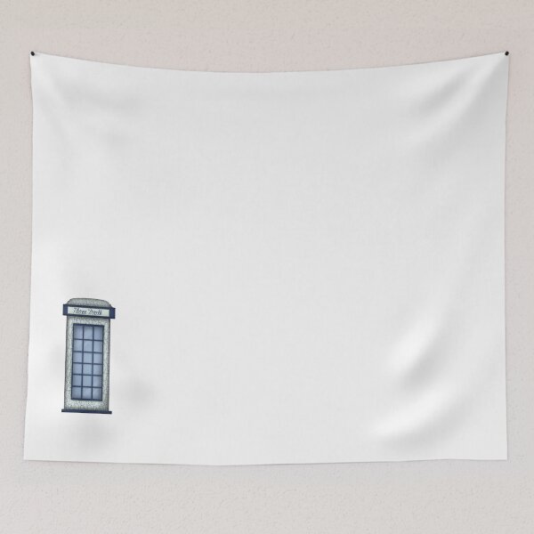 Item preview, Blue and White Phone Booth designed and sold by DesignsByChloeZ.
