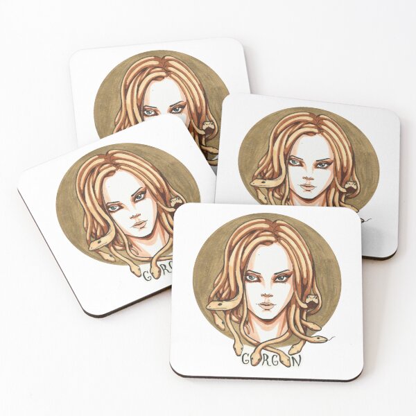 Item preview, Gorgon — Mythical Medusa Woman Portrait designed and sold by BlackLineLab.