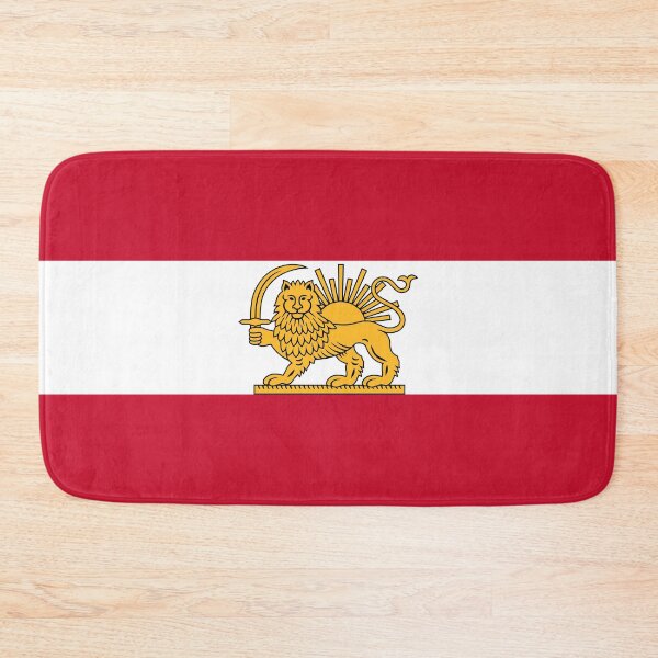 Item preview, Austrian–Iranian Heritage Flag | Lion and Sun Fusion designed and sold by FlagX.