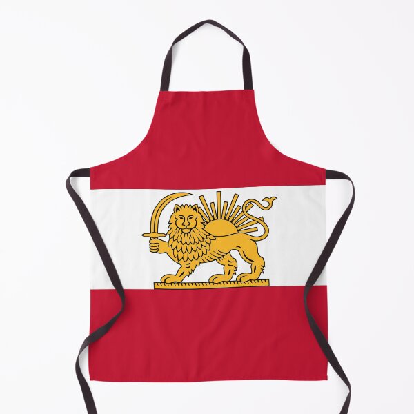 Item preview, Austrian–Iranian Heritage Flag | Lion and Sun Fusion designed and sold by FlagX.
