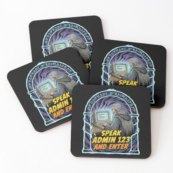 Item preview, Speak Admin 123 And Enter Funny Password Security Parody designed and sold by Fenay Designs.