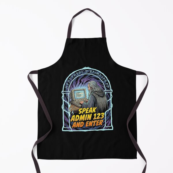 Item preview, Speak Admin 123 And Enter Funny Password Security Parody designed and sold by Fenay Designs.
