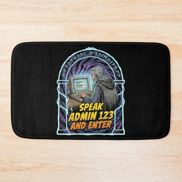 Item preview, Speak Admin 123 And Enter Funny Password Security Parody designed and sold by Fenay Designs.