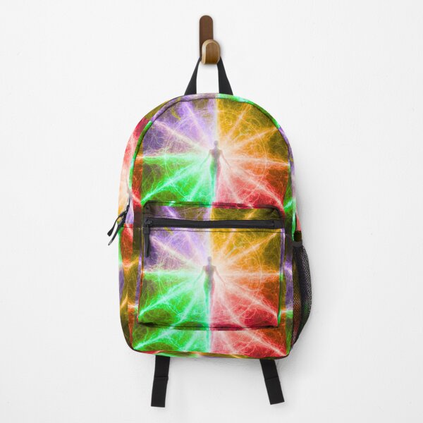 Item preview, Spiritual Awakening Rainbow Aura Light Burst Chakra Art T‑Shirt designed and sold by MskynextDigitalstudio.
