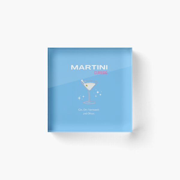 Item preview, Martini, Cocktail, Cocktail Art, Preppy, Bar Art, Blue designed and sold by Magic Love Art Print.