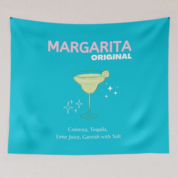 Item preview, Margarita, Cocktail, Cocktail Art, Preppy, Preppy Girl, Kitchen Art, Turquoise designed and sold by Magic Love Art Print.