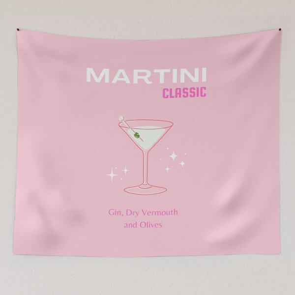 Item preview, Martini, Cocktail, Cocktail Art, Preppy, Preppy Girl, Pink designed and sold by Magic Love Art Print.